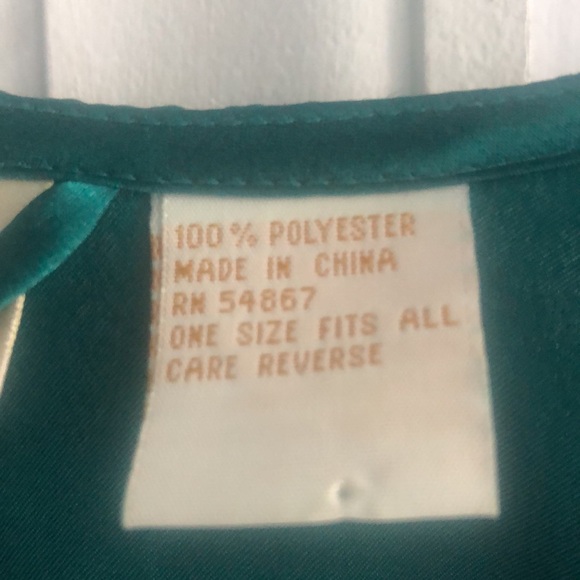 Victoria's Secret Emerald Green Robe No Belt Floral Pattern One size - Picture 4 of 5